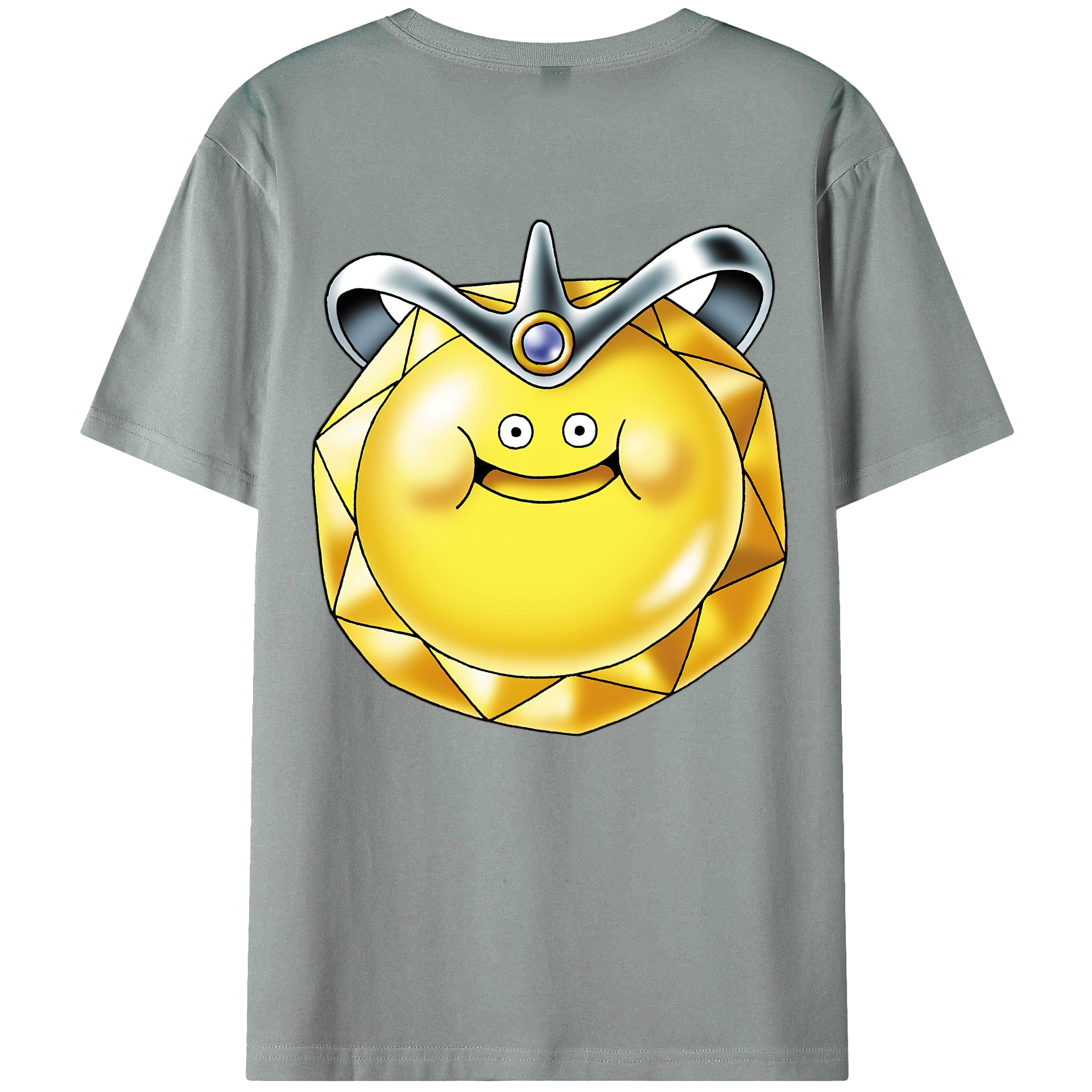 （画像用） ドラゴンクエスト Doragon Kuesuto Dragon Quest 綿100％ メンズ半袖Tシャツ（バックプリント） 通気性